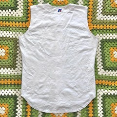Men’s Russell Athletic Large White Vintage Baseball Jersey Made In Mexico