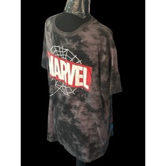 Spider-Man: Across The Spider-Verse MARVEL Black Tide Dye T-Shirt Men’s Medium