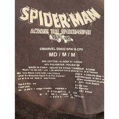 Spider-Man: Across The Spider-Verse MARVEL Black Tide Dye T-Shirt Men’s Medium