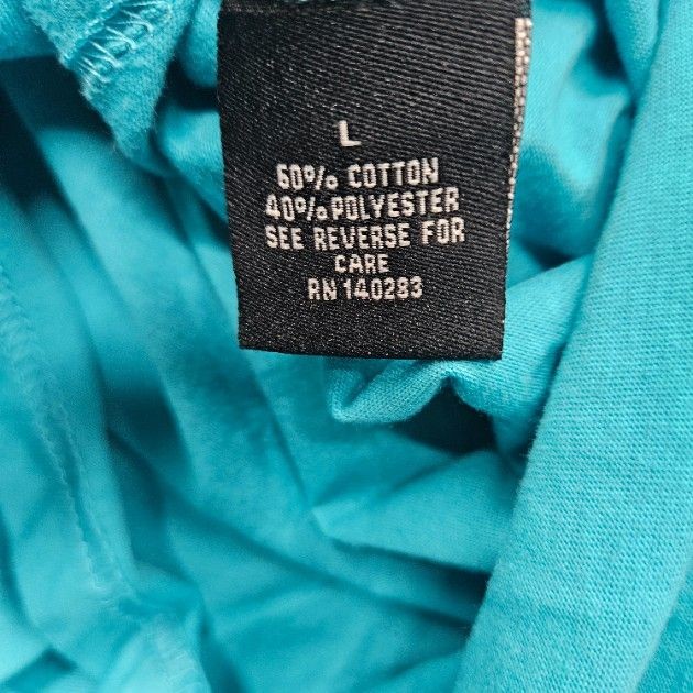 Beautiful Giant Mens Size Large Turquoise Short Sleeve T-Shirt Pocket gallery