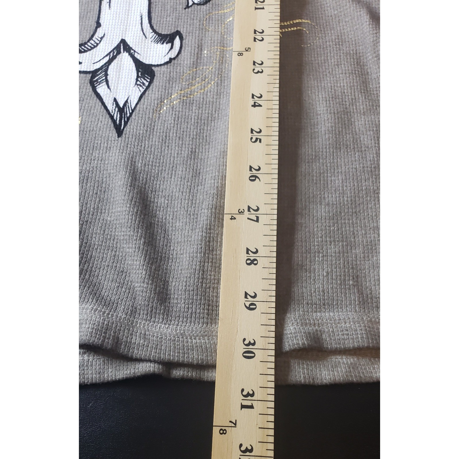 Xtreme Couture Skull Cross Thermal Shirt Mens L Gray Graphic Print Casual Y2K gallery