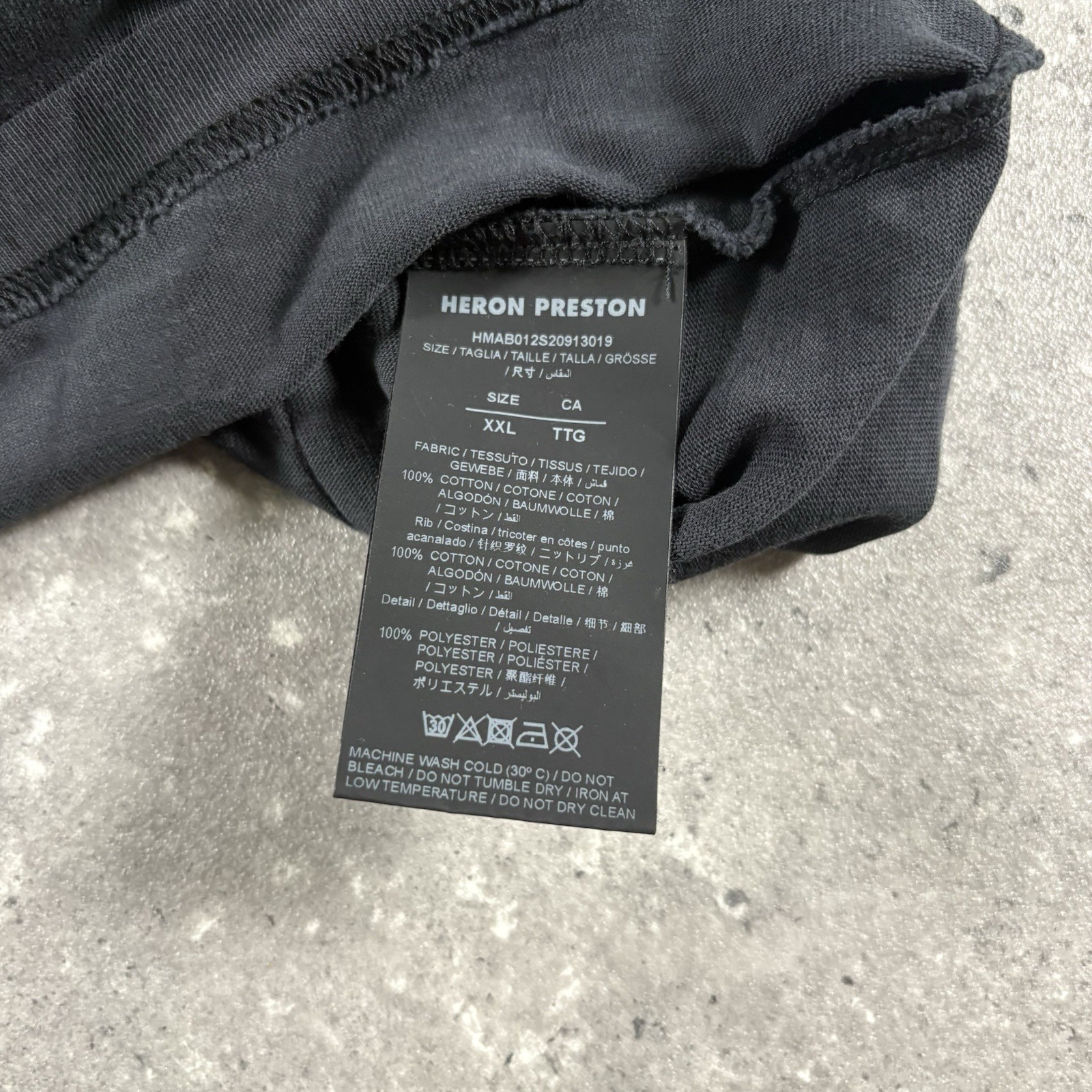 Heron Preston T Shirt Mens XXL Black Baby Heron Print Once Upon A Time gallery