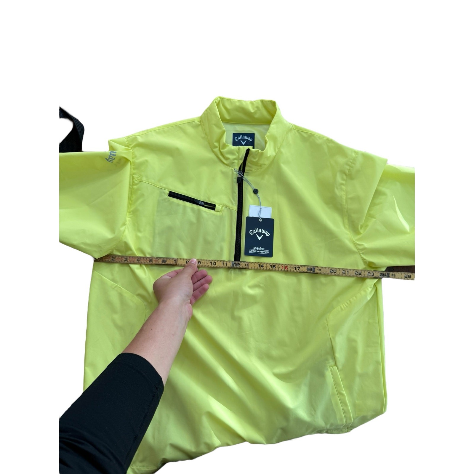 NWT Callaway Men's Windshirt 1/4 Zip Weather Series Short Sleeve jacket Size XL gallery