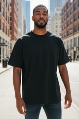 Nike Mens Premium Essentials Tee Shirt, Black, XL, Embroidered Logo, DO7392 NWT