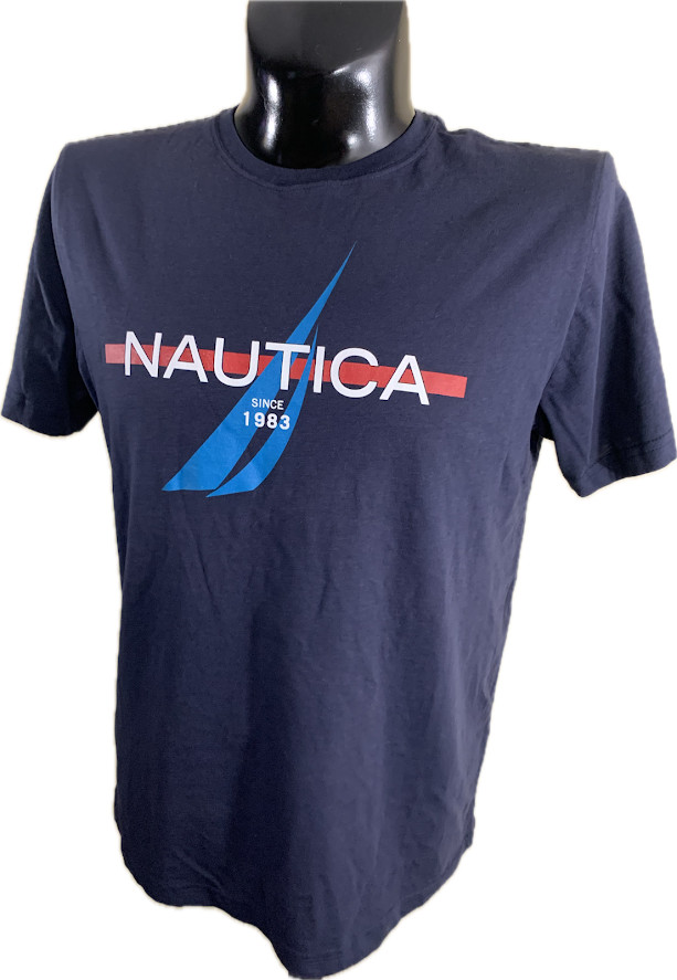 Nautica Mens T Shirt Size M New With Tags Blue Graphic Since 1983 Cotton Tee gallery