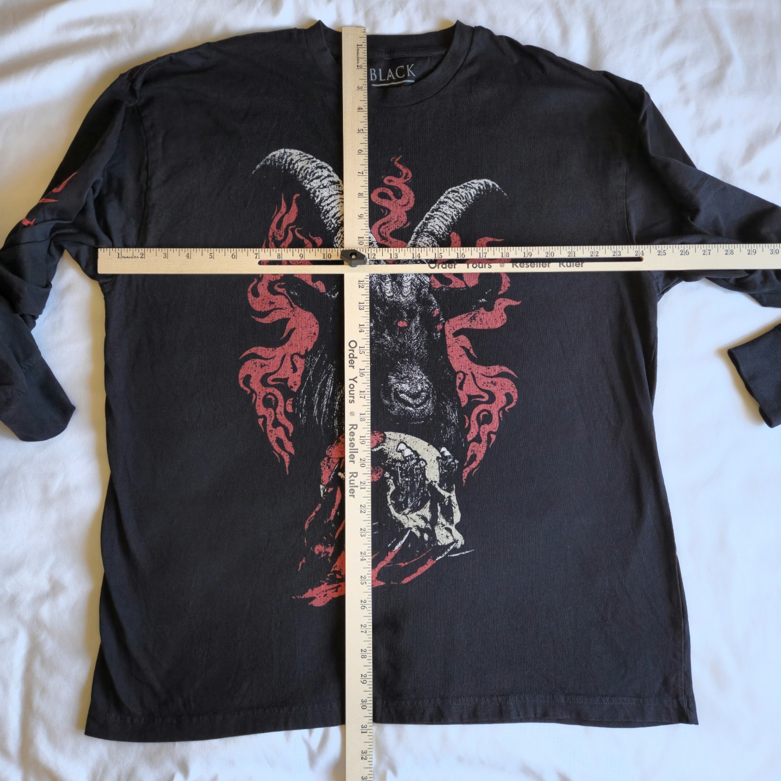 Blackcraft Cult Hexed Hooves Goat Devil Grunge 2XL Long Sleeve Graphic T-Shirt gallery
