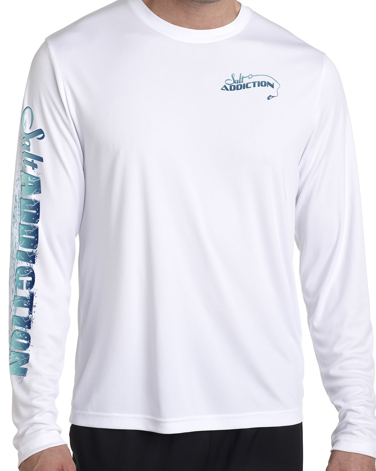 Salt Addiction t shirt Saltwater microfiber fishing long sleeve 50+ uv life gallery