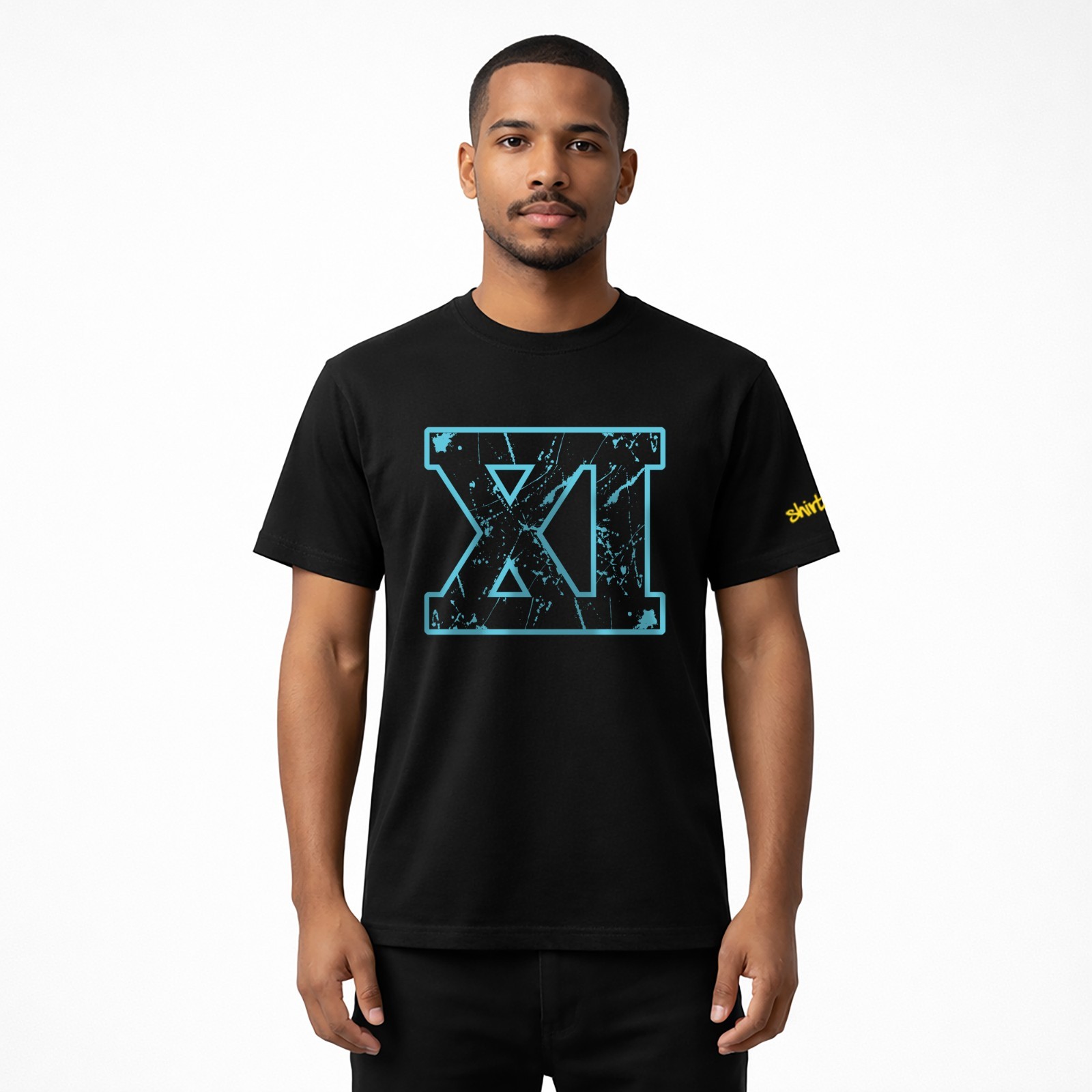 Men's Black XI Sneaker T-shirt to Match Air Jordan 11 Retro 'Gamma Blue' gallery