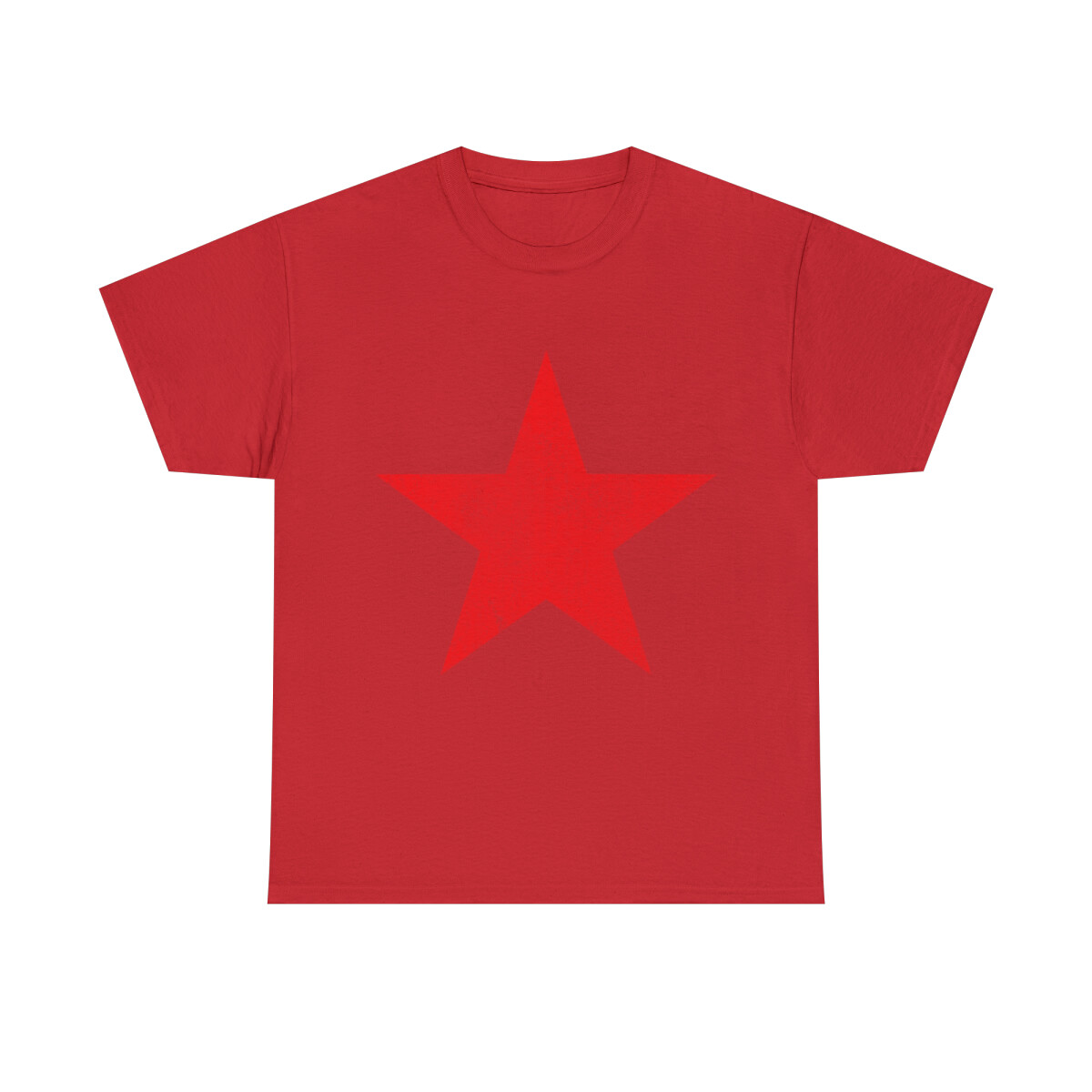 Red Star Retro Graphic Tee Shirt, S-5XL