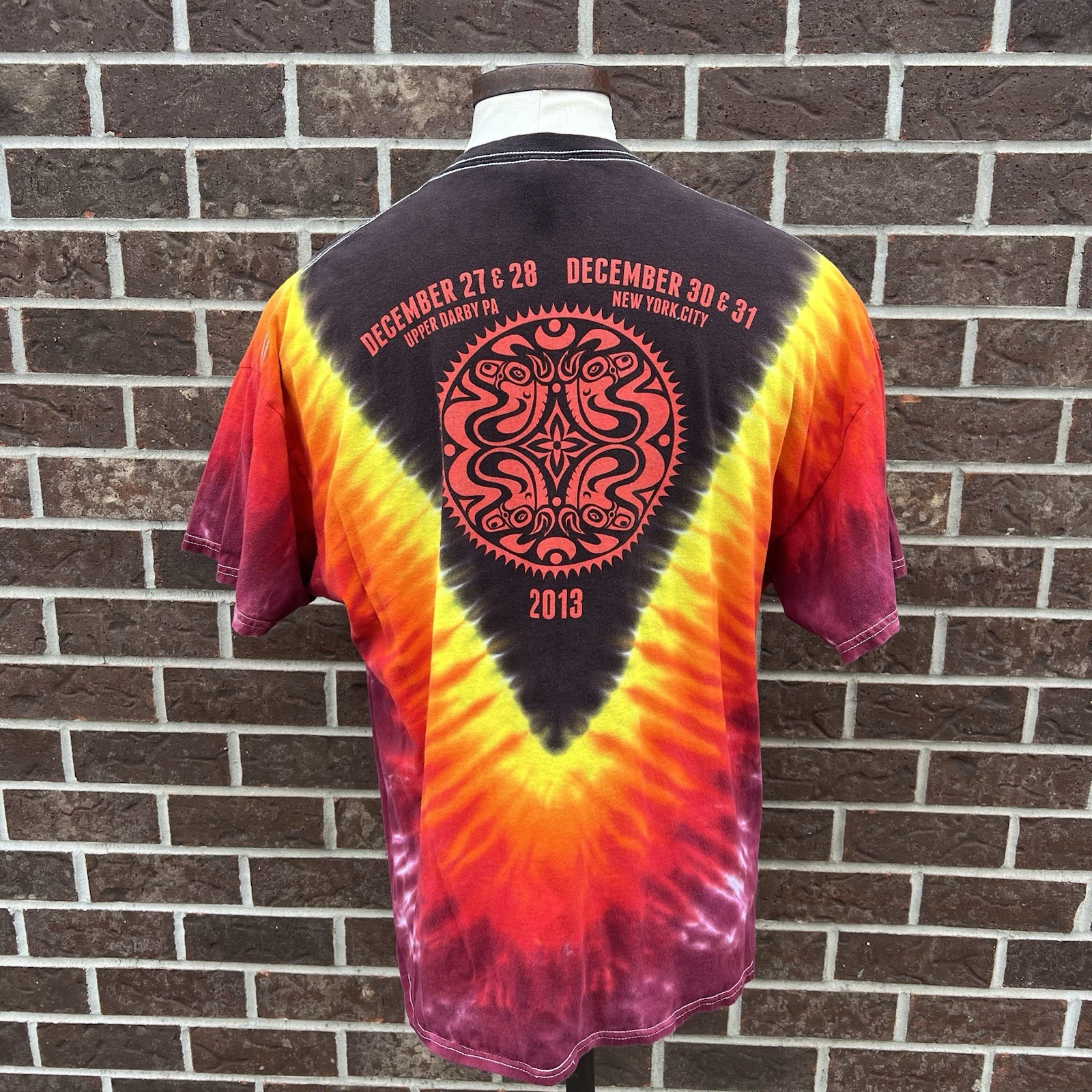 Gov't Mule 2010/11 NYE Run Upper Darby/NYC Tie Dye Concert Show T-Shirt XXL 2XL gallery
