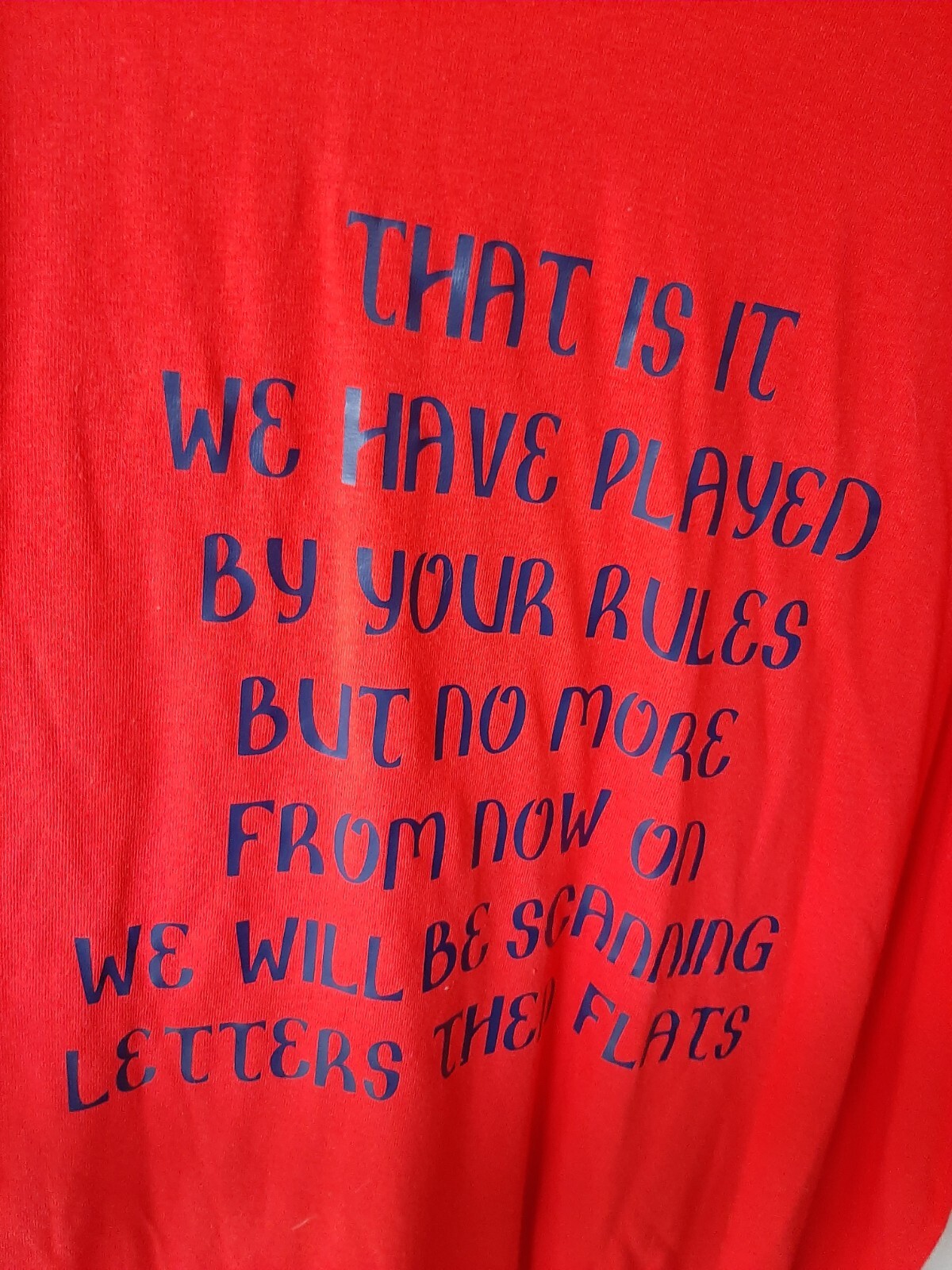 us postal t shirt men's xl. Red with black letters. gallery
