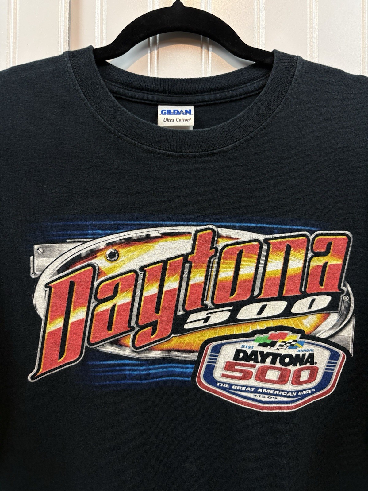Vintage 2000s Racing T-shirt Size Large Black Daytona 500 Race 2009 gallery