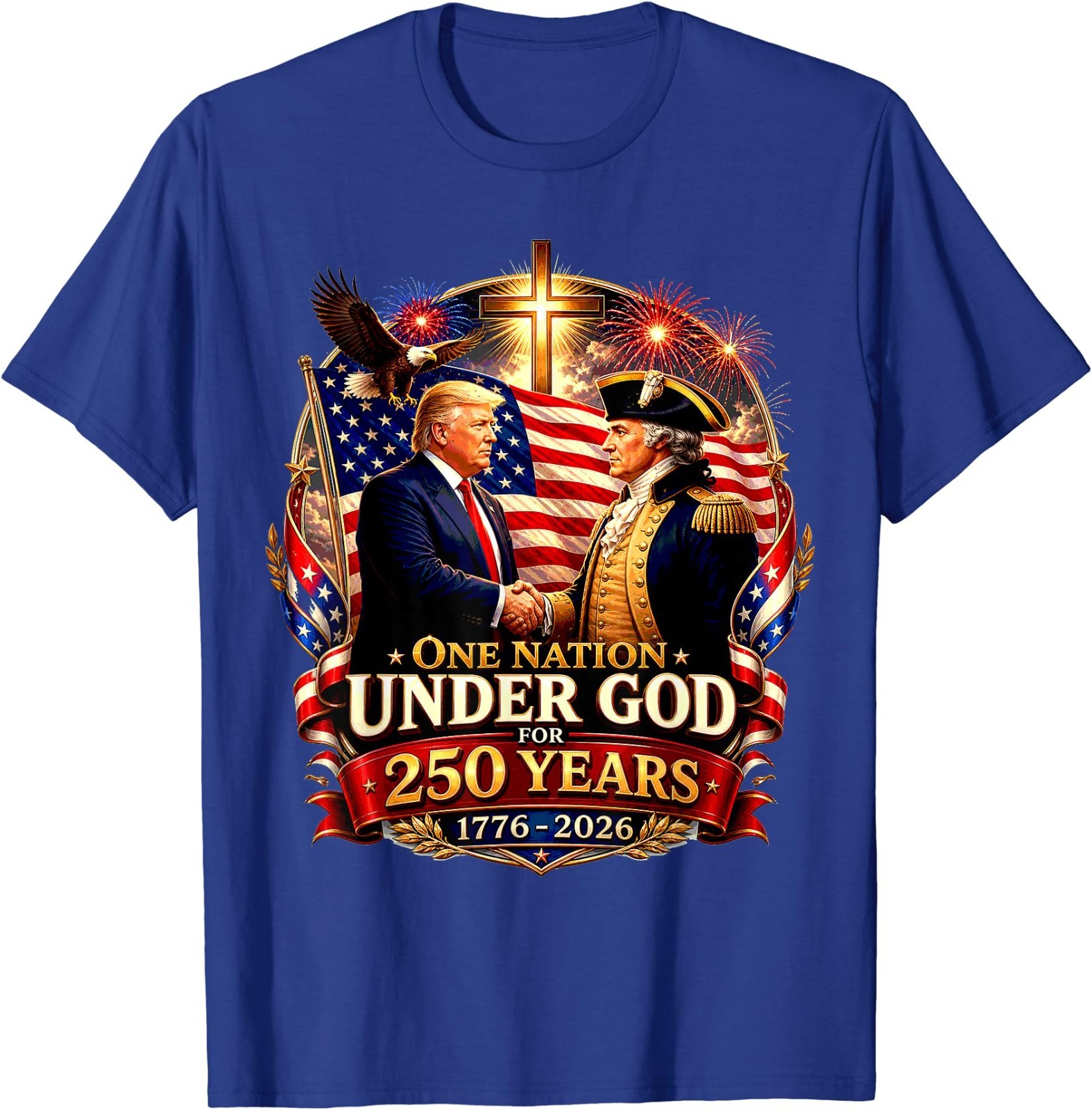 250 Years America Anniversary 250th Trump Washington T-Shirt gallery