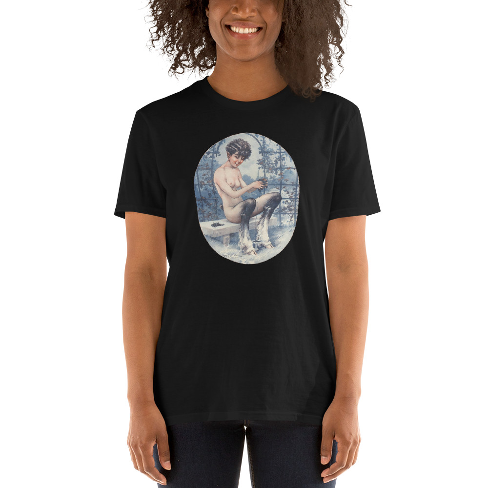 Deer Woman, Goddess of Wine, Paganism, Occult, Printed T-Shirt gallery