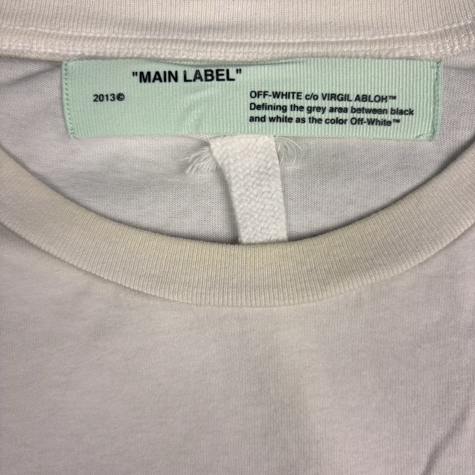 Off-White Virgil Abloh Mens World Hands White Double-Sided Graphic T-Shirt L/XL gallery