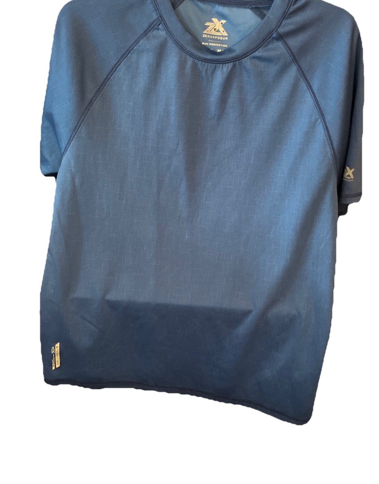 Zeroxposur Blue Men’s Performance T-Shirt, Size M, UPF 50+ Sun Protection. 05