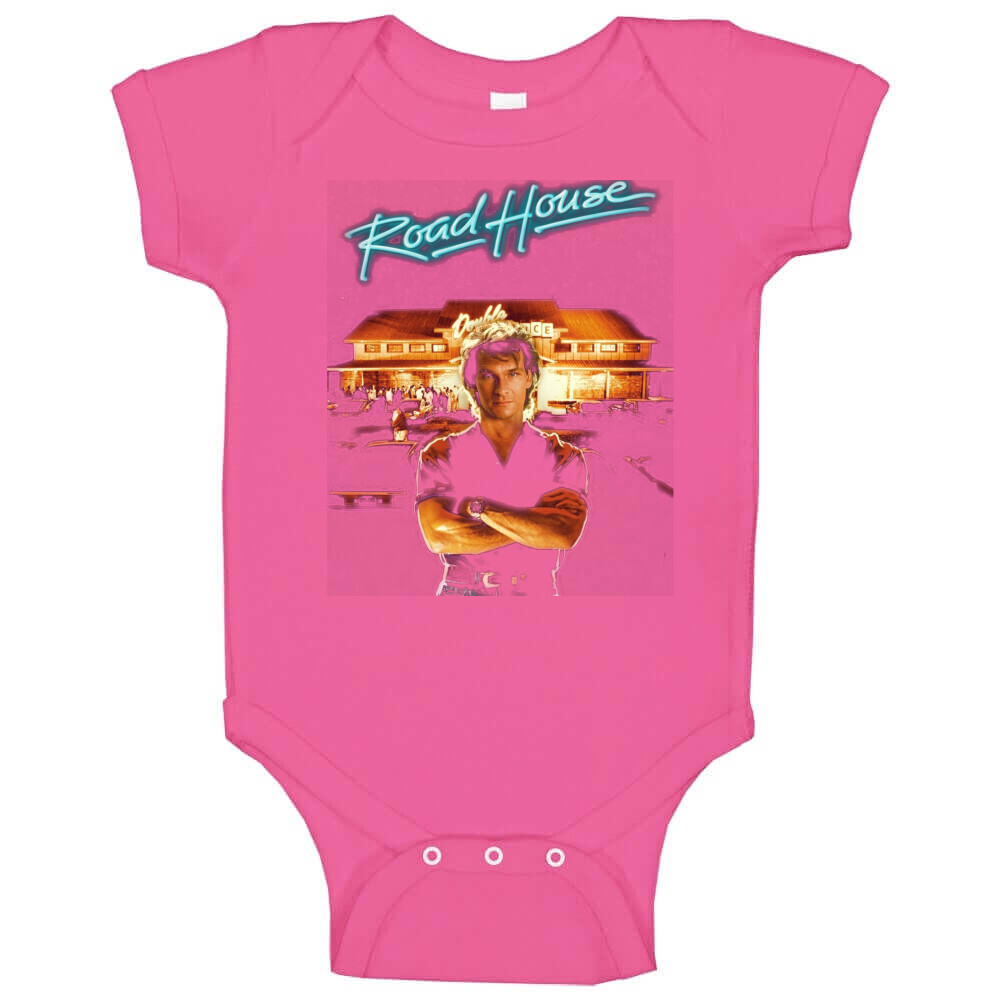 Roadhouse Patrick Swayze Retro 80's Movie Baby One Piece gallery