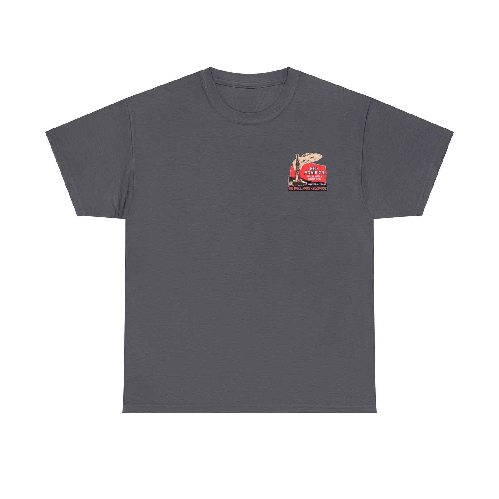Red Adair Company Vintage Unisex Heavyweight T-Shirt with Front and Back Logos gallery