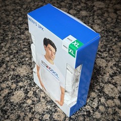 32 Degrees Cool Short Sleeve Crew Neck T Shirt 3 Pack Men Size Extra Large White