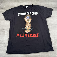 Y2K System Of A Down Shirt Mens Medium Black Mezmerize Album Band Tee Rock Music
