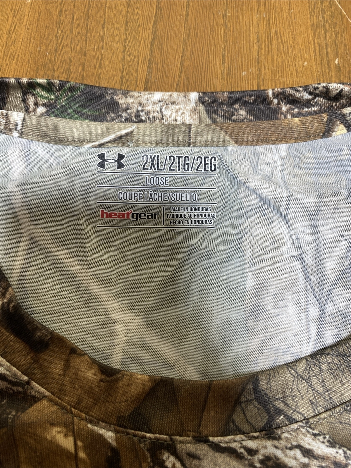 Under Armour Men’s Loose Heat Gear Realtree Xtra T Shirt XXL SPELL OUT gallery