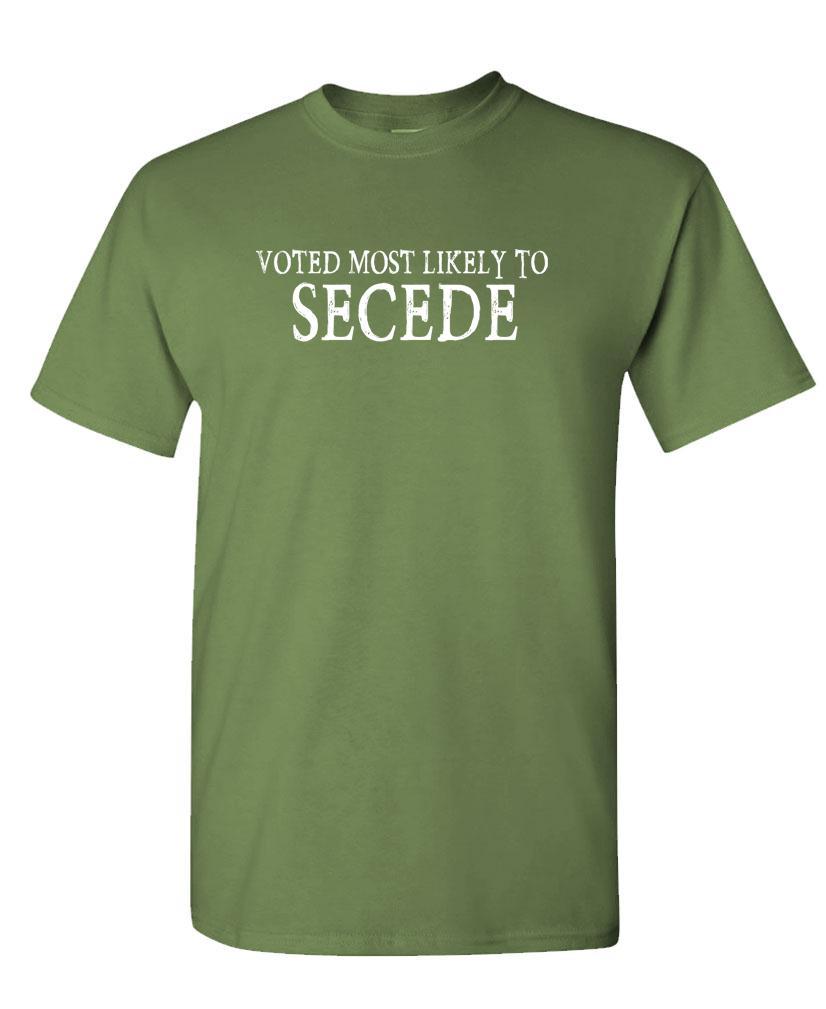 Voted Most Likely To Secede - Second Amendment - Unisex Cotton T-Shirt Tee Shirt gallery