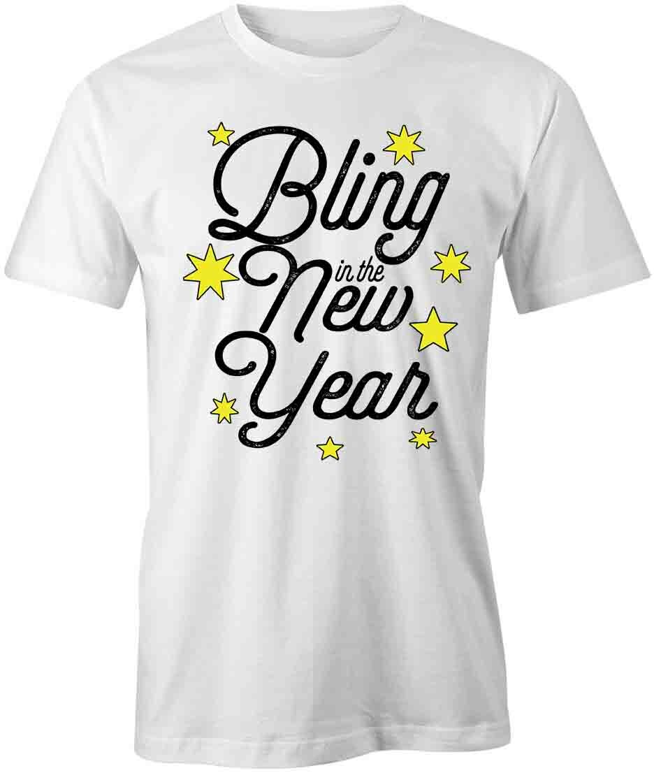 BLING IN THE NEW YEAR TShirt Tee Short-Sleeved Cotton HOLIDAY CLOTHING S1WSA452 gallery