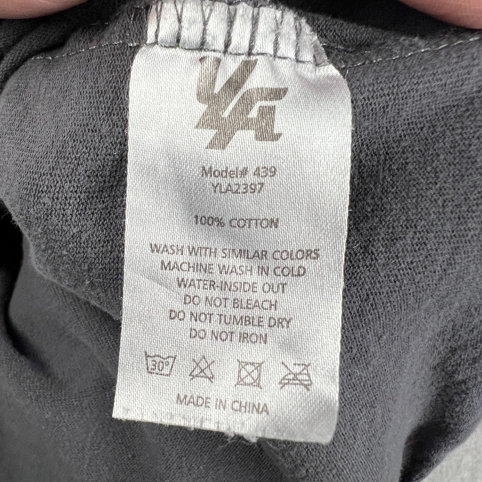 YoungLA Shirt Graphic Logo Short Sleeve Crew Neck XL Mens Grey Cotton gallery