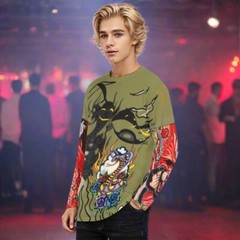 Stefon Costume Shirt With Simulated Double Sleeves
