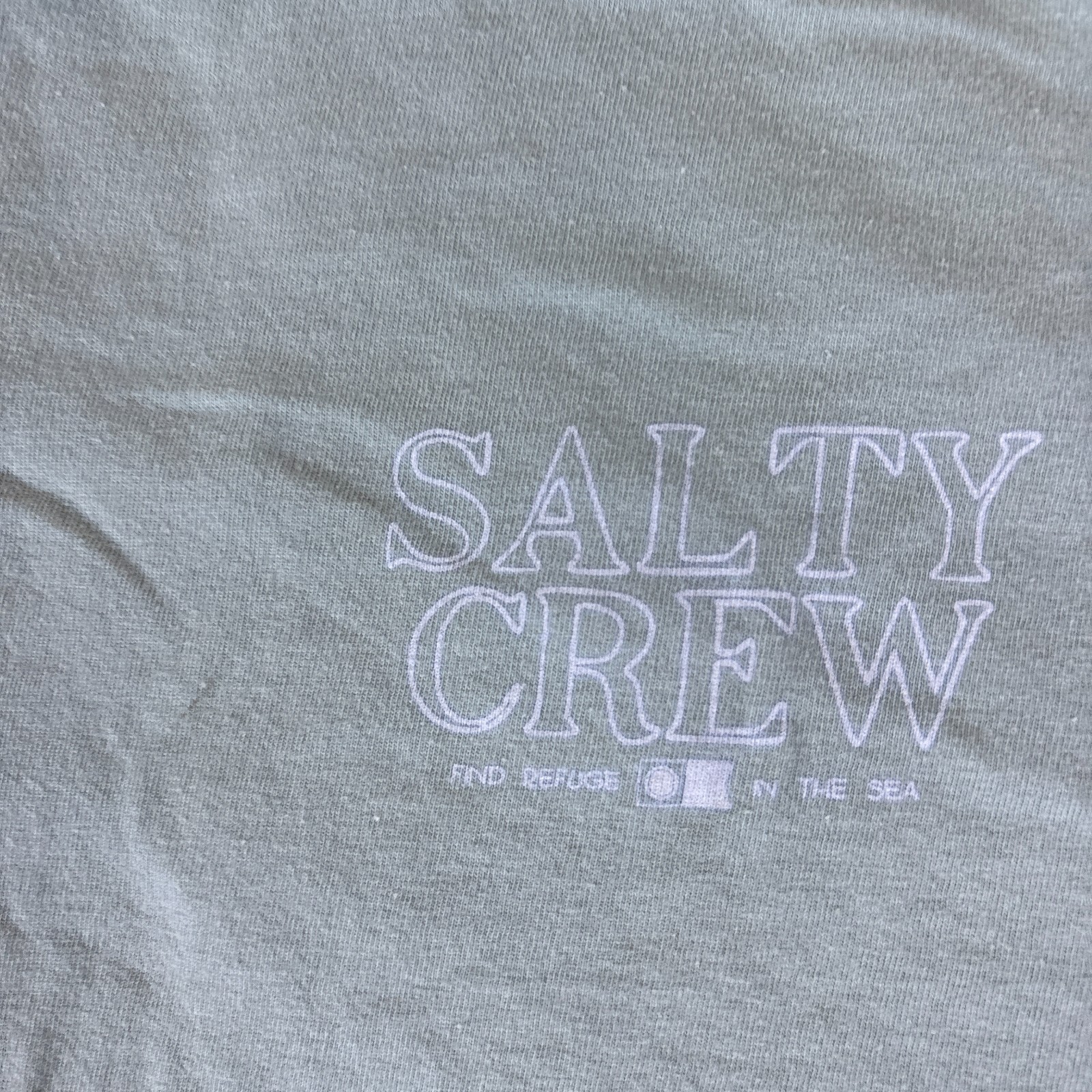 Salty Crew Brother Bruce Premium T-Shirt Mens Large Muted Green Sharks Graphic gallery