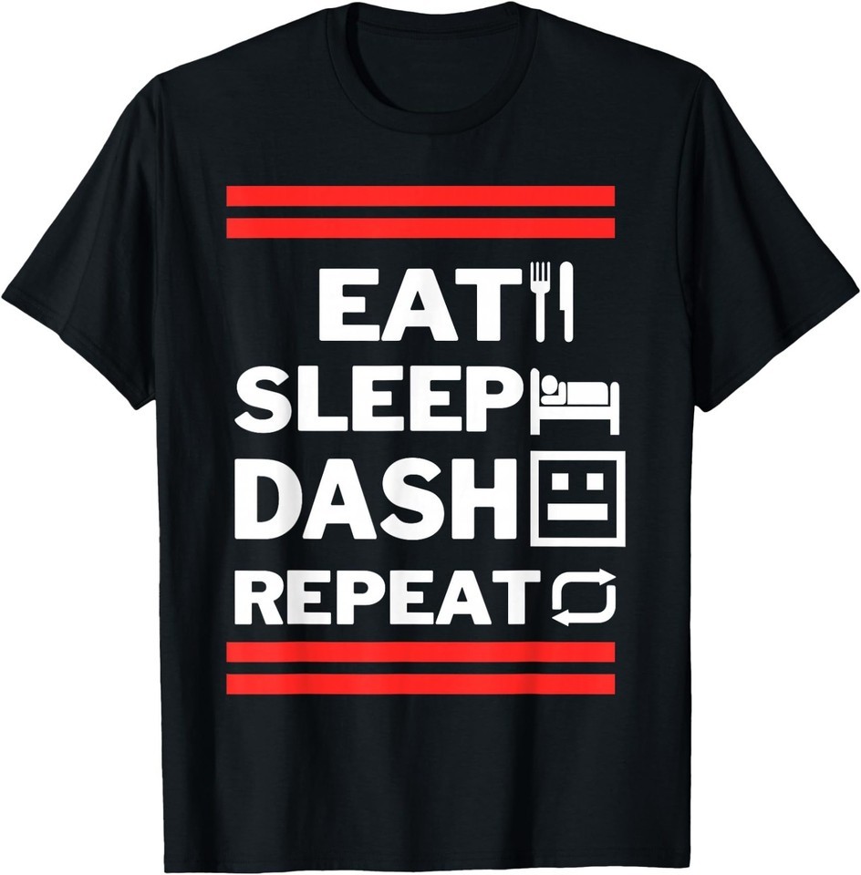 Eat Sleep Dash Repeat Video Game T-Shirt gallery