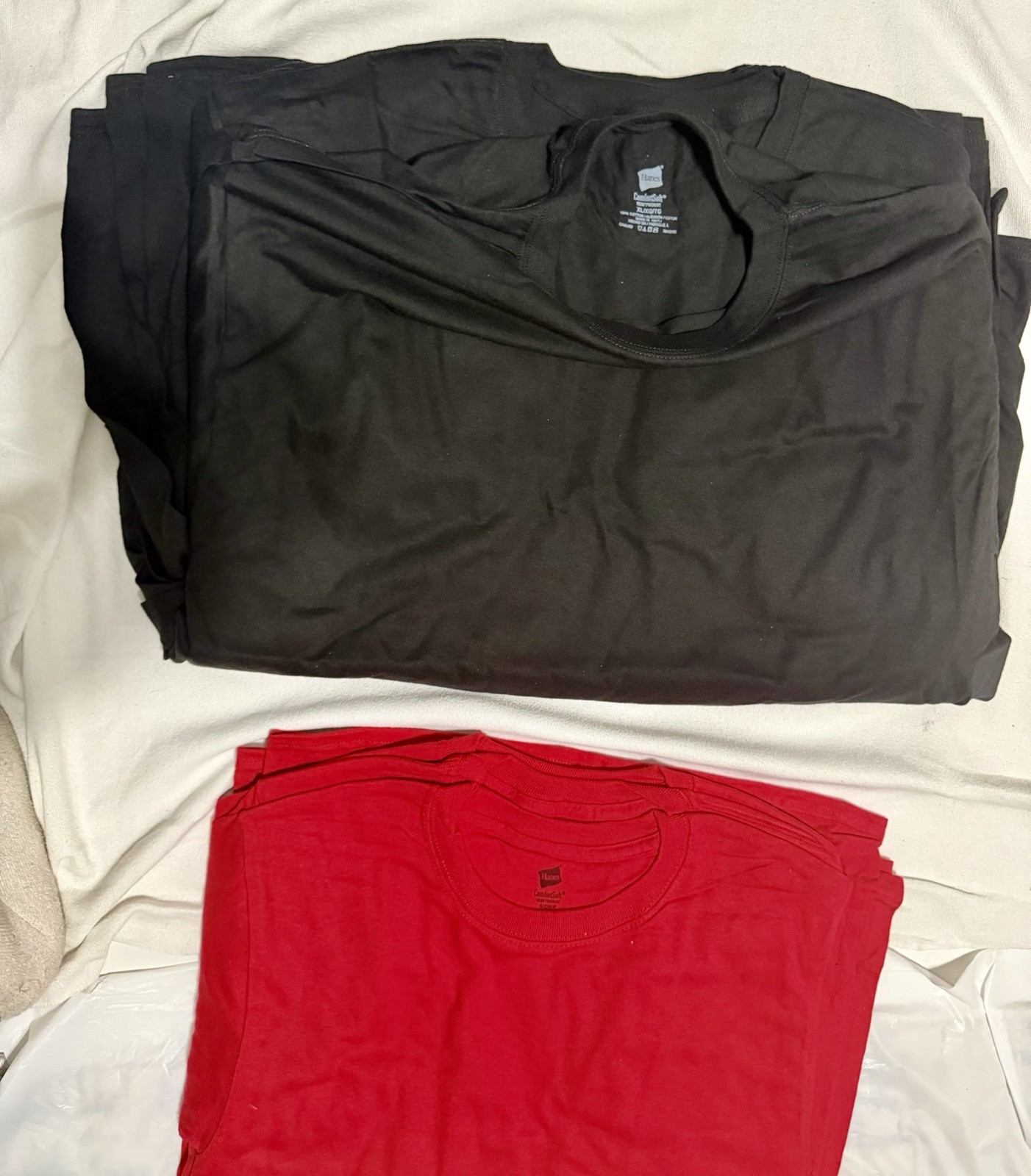 Bulk Lot of 62 Hanes ComfortSoft (5280) Heavyweight Blank T-Shirts (S - 3XL) gallery