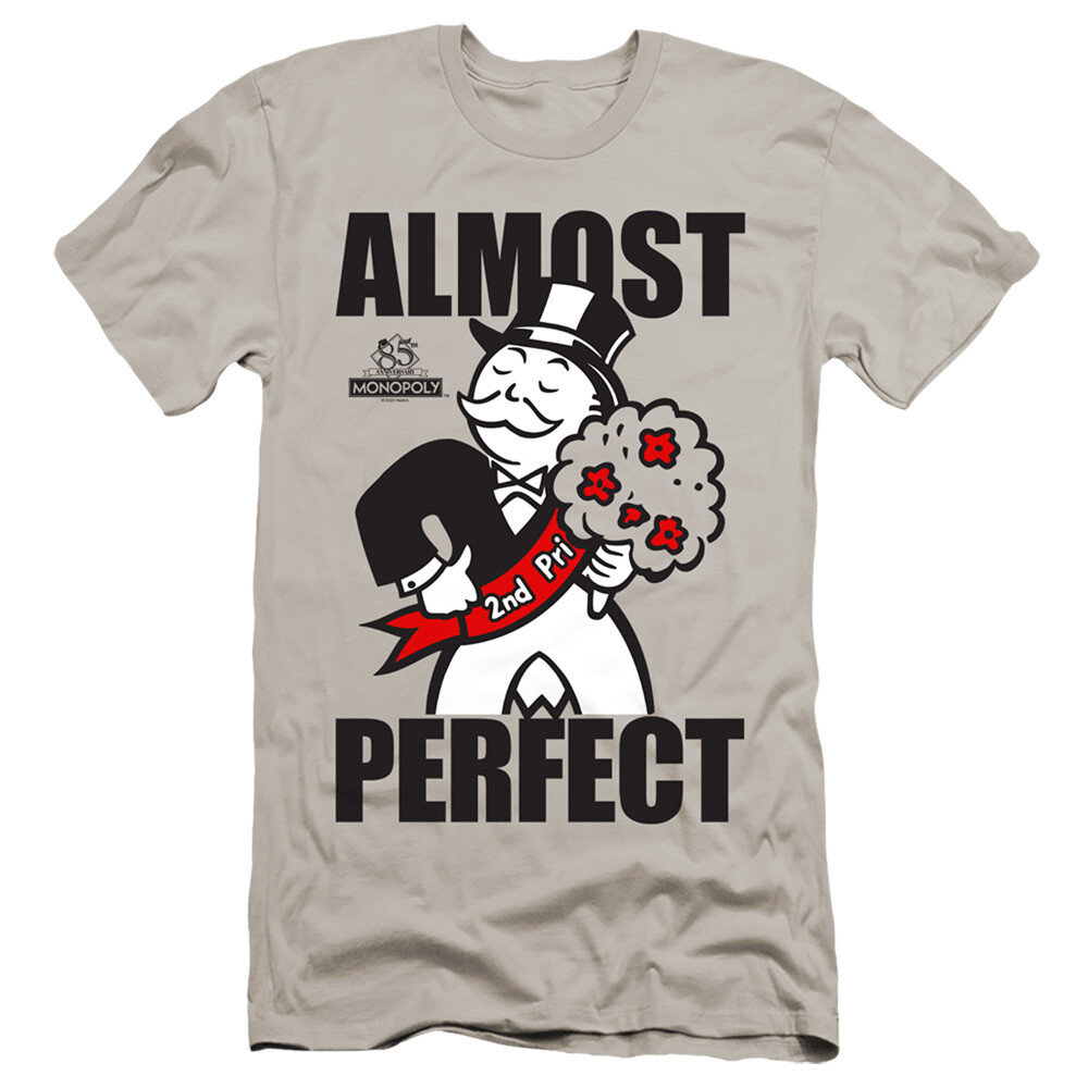 Monopoly Premium Canvas T-Shirt Almost Perfect Silver Tee