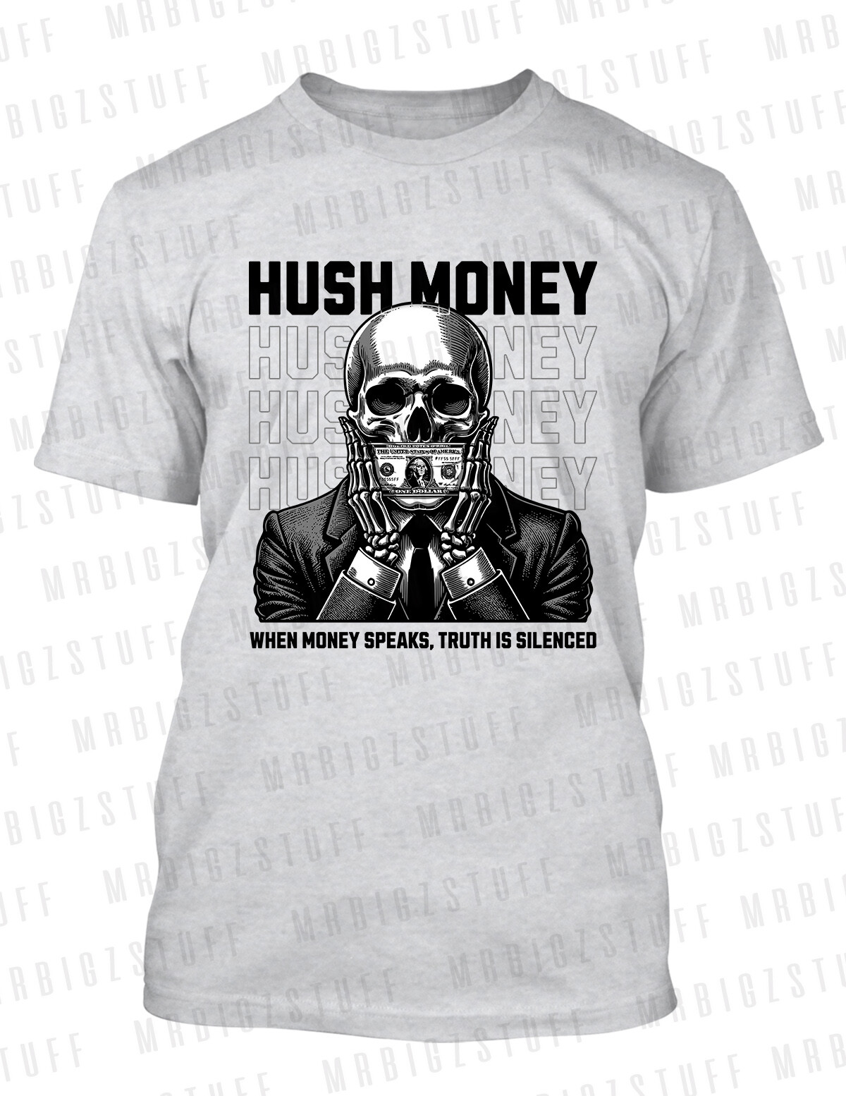 Pro Club Shaka RTP Big and Tall Mens Hush Money Tee Shirt Hip Hop streetwear T gallery