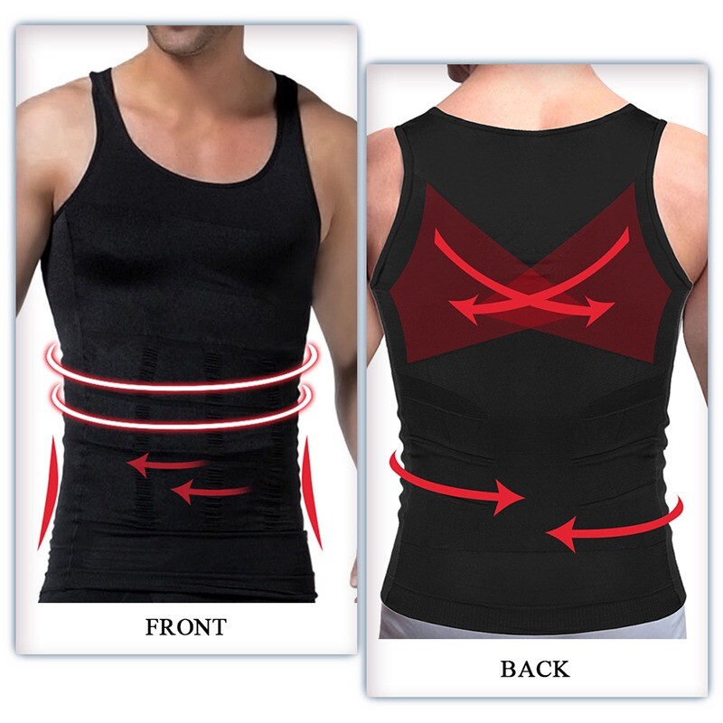 Mens 1/5 Pack Body Shaper Slimming Tummy Vest Thermal Compression Shirt Tank Top gallery