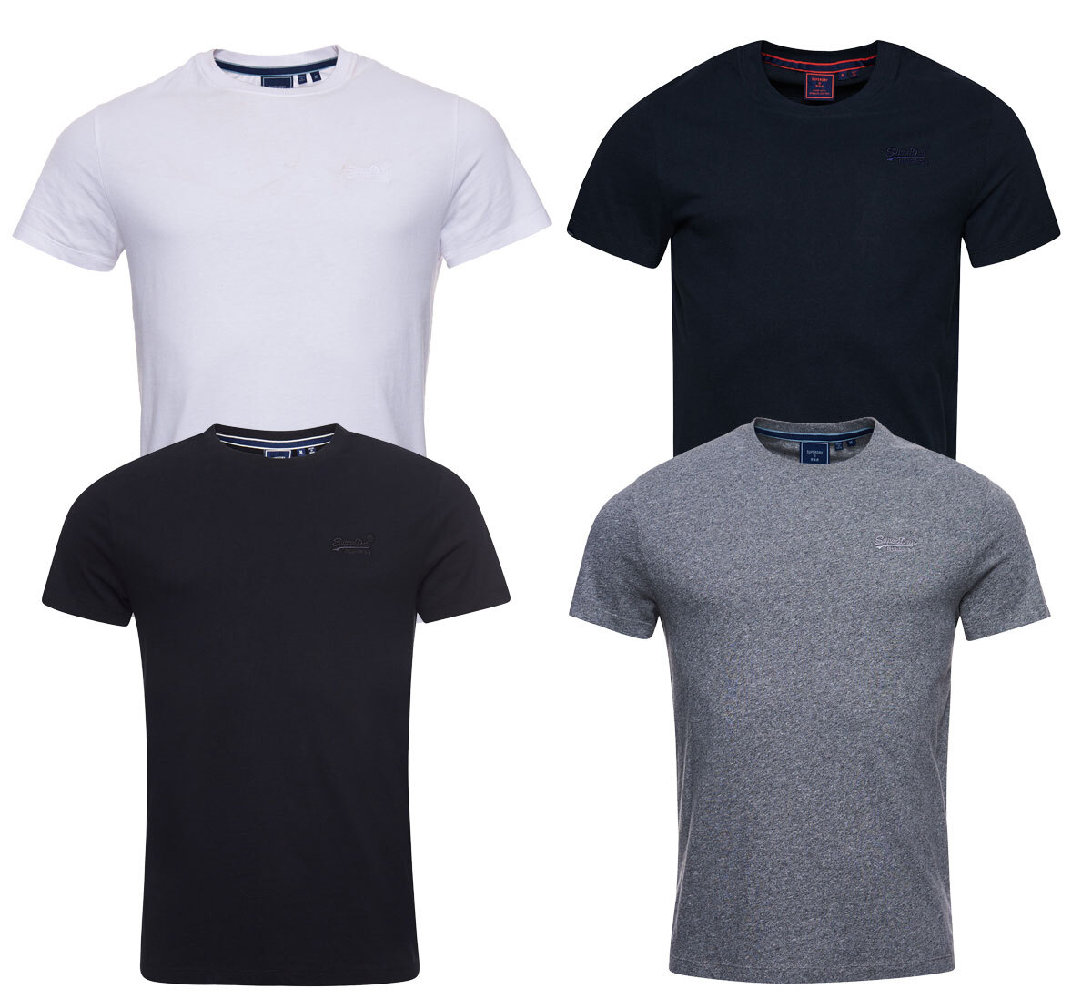 Superdry T Shirt Mens Crew Neck Short Sleeve Vintage Logo Black Navy White Grey gallery
