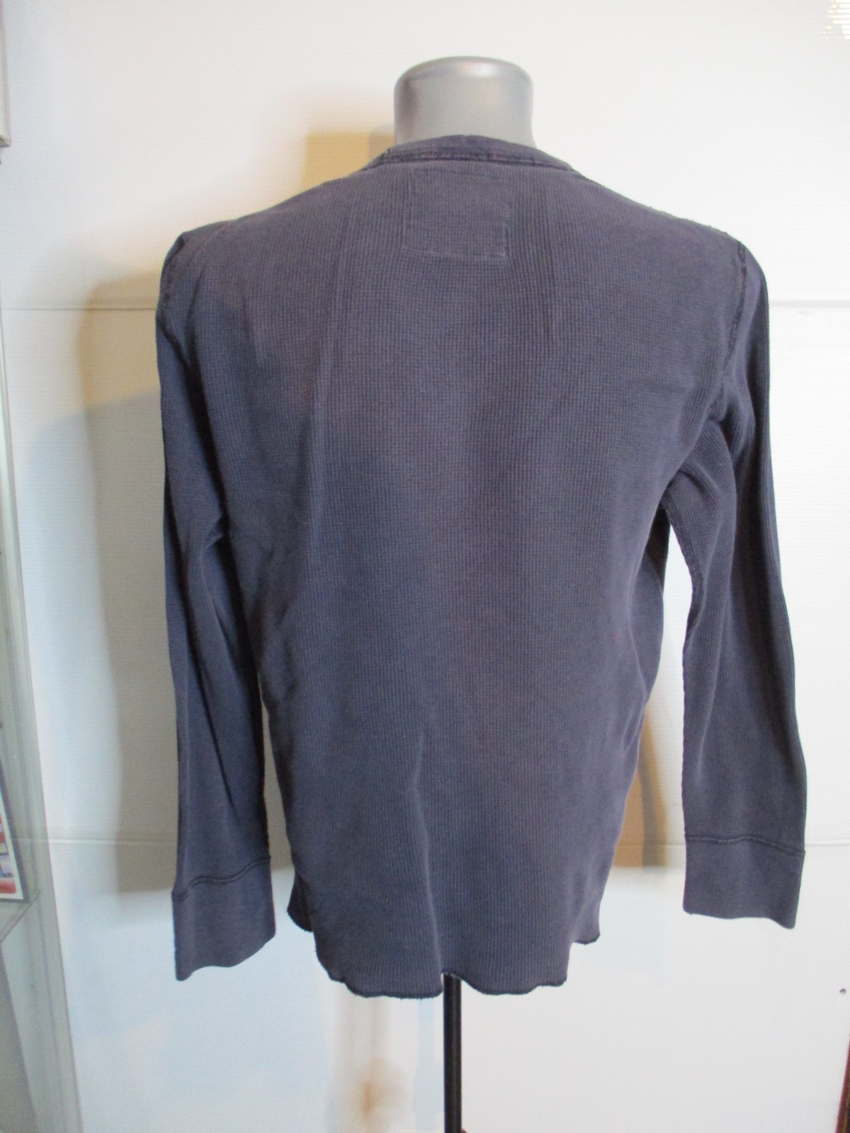 American Eagle Thermal Long Sleeve XL Navy Blue Knit Retro y2k distressed gallery