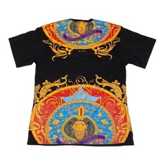 COOGI Royal COOGI Black and Multicolor Dashiki Style Tee XXXXL