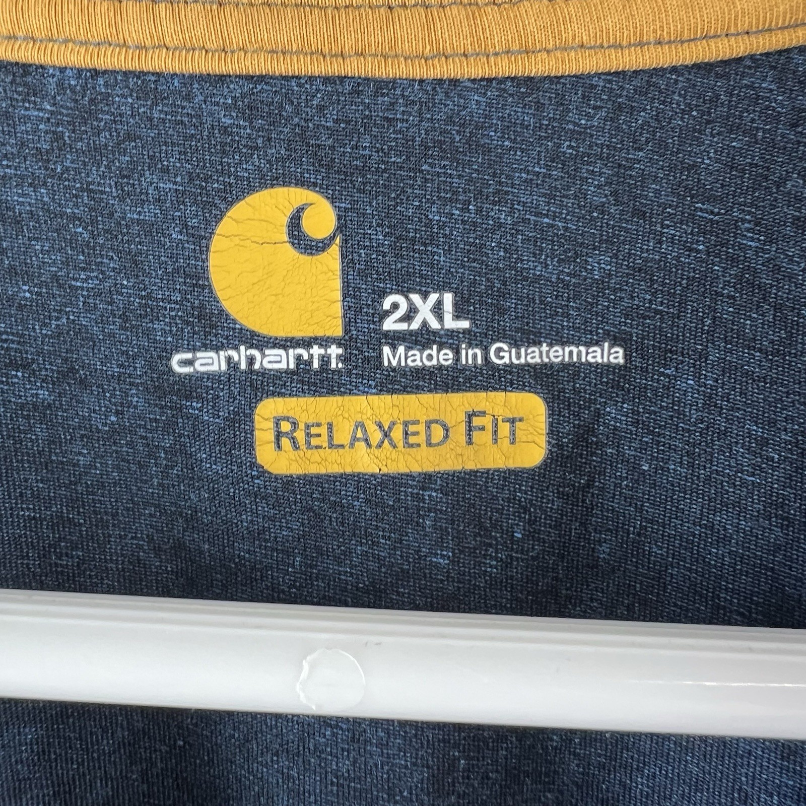 Carhartt Mens Shirt Short Sleeve Force Relaxed Fit Pocket Utility Work Blue XXL gallery