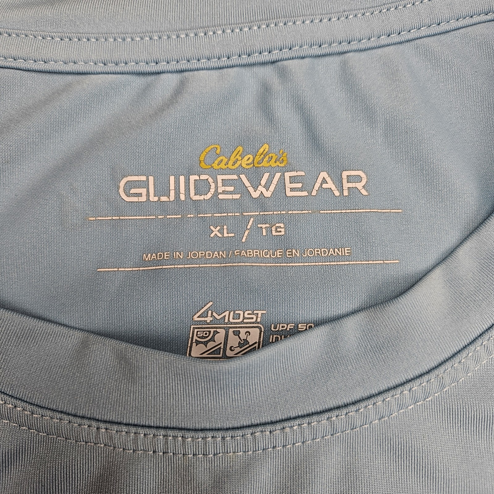 Cabela's Shirt Men's XL Guidewear 50+UPF Sun Shirt Long Sleeve Blue Coolcore gallery