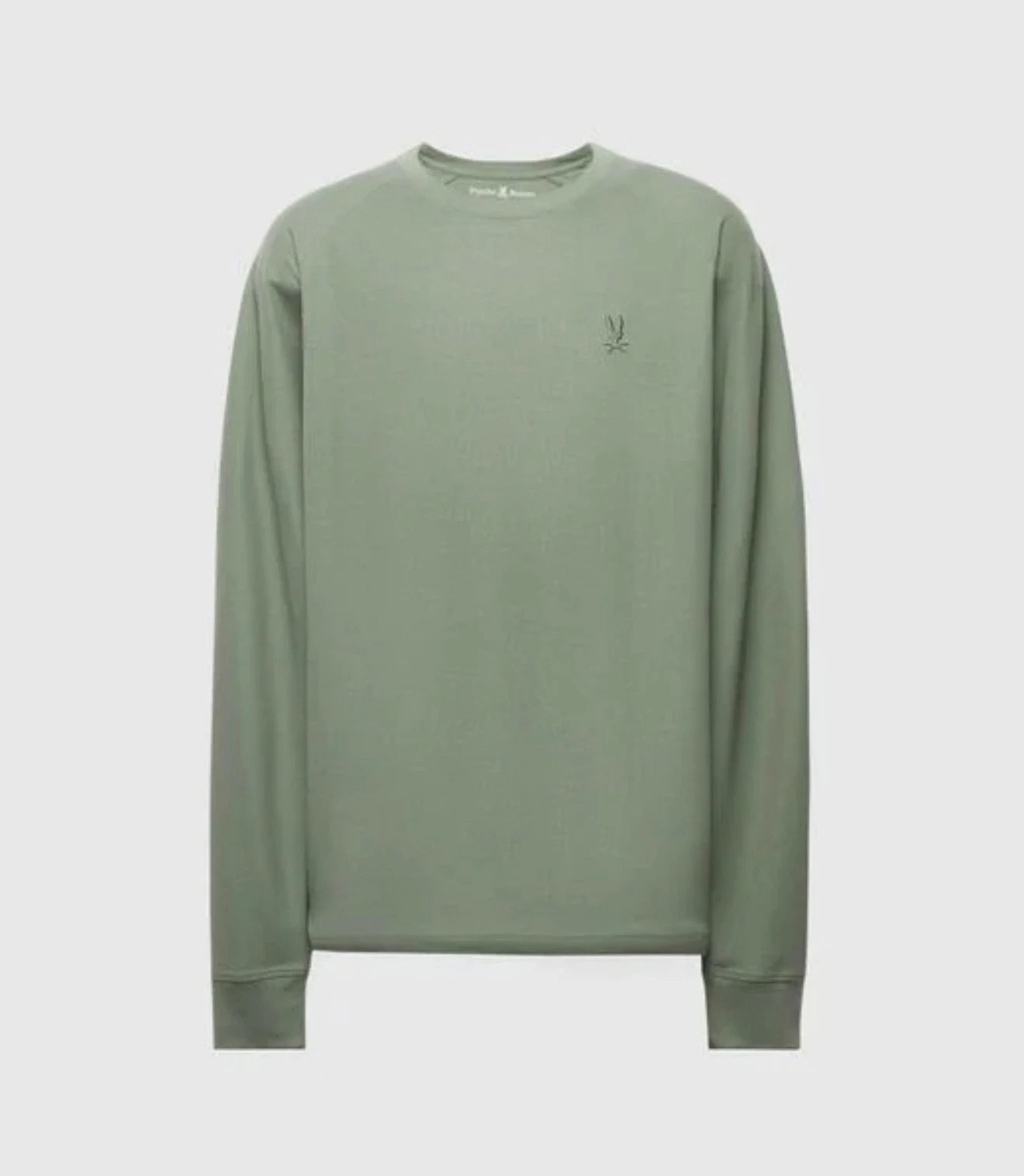 Psycho Bunny Men's Long Sleeve Taylor Pique Tee Shirt 6-L Sea Spray Embroidery gallery