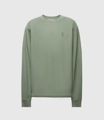 Psycho Bunny Men’s Long Sleeve Taylor Pique Tee Shirt 6-L Sea Spray Embroidery