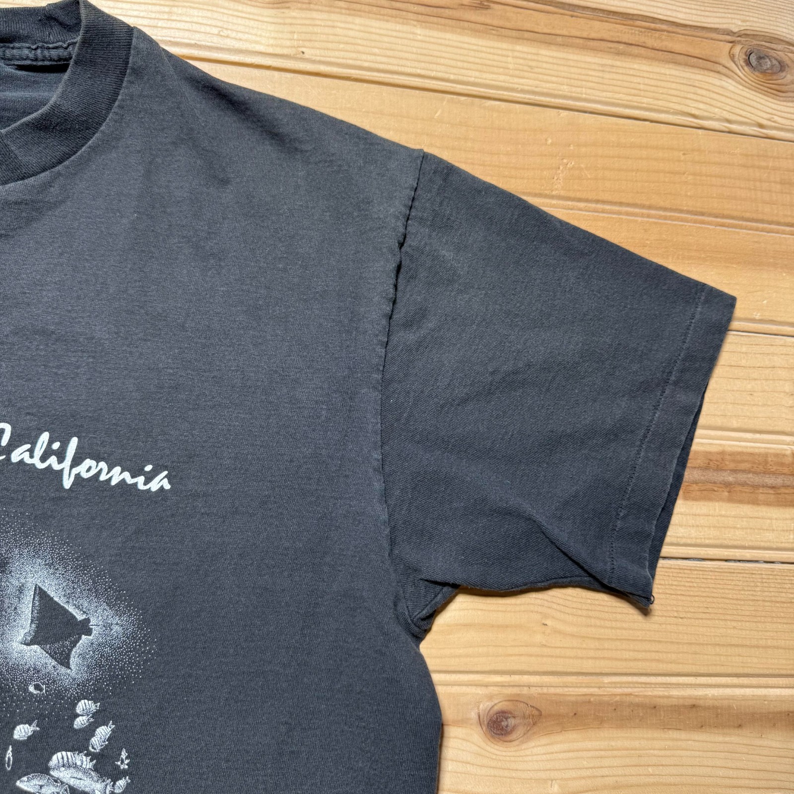 Vintage 90s California Scuba Diver Ocean Marine Life Souvenir T-Shirt USA - XL gallery