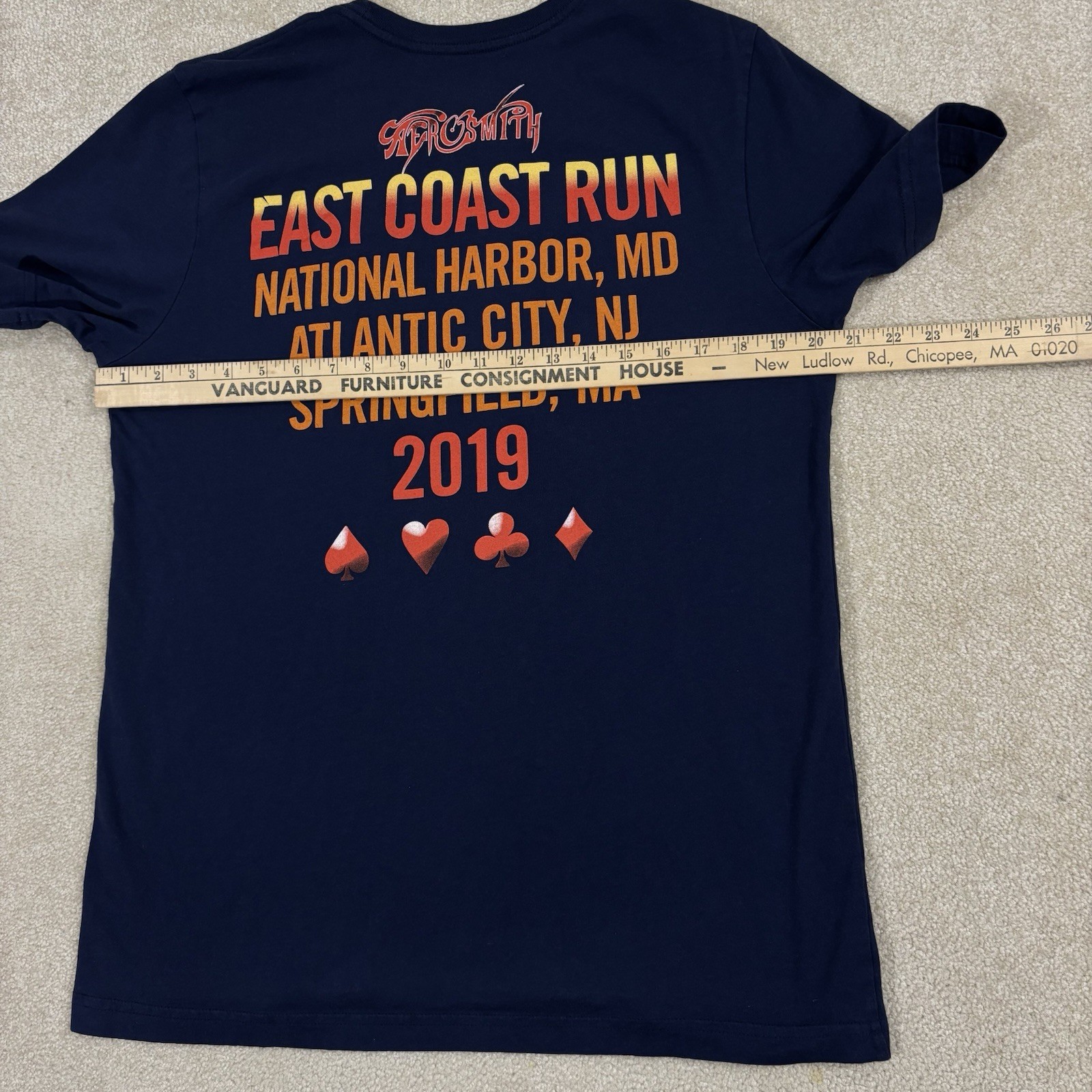 Aerosmith Deuces Are Wild Tour T Shirt 2019 East Coast Run Concert Adult Large L gallery