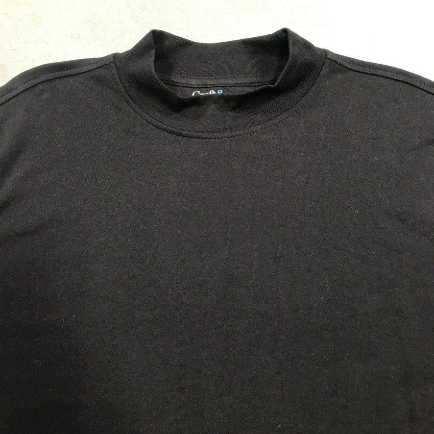 Croft & Barrow T Shirt Men's XL Black The Easy Care Mock Neck Long Sleeve NEW gallery