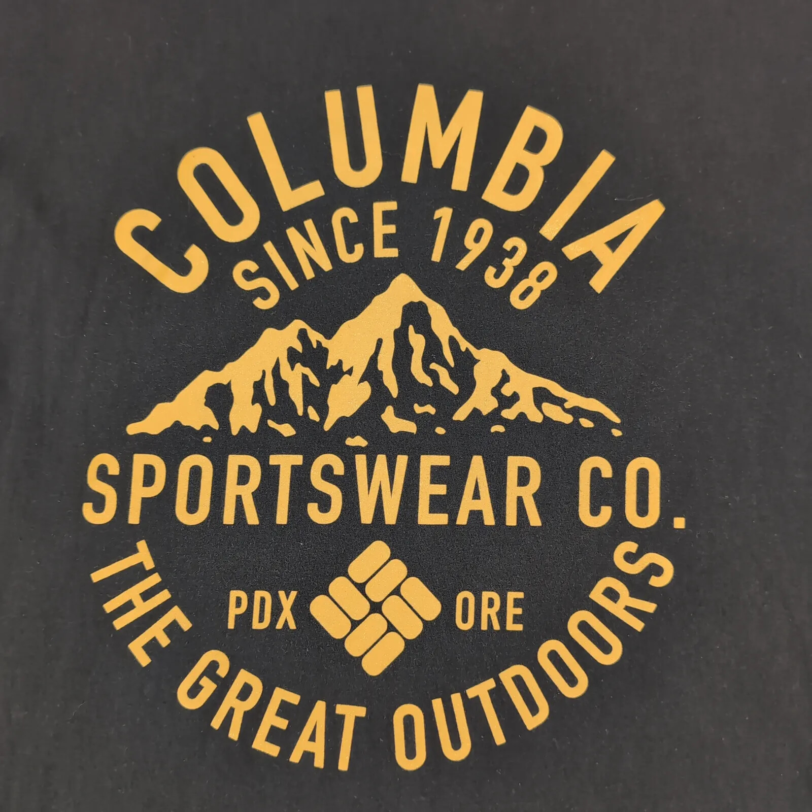 Columbia Shirt Mens Large Black Sportswear Outdoor Camp Classic Logo Spell Out gallery