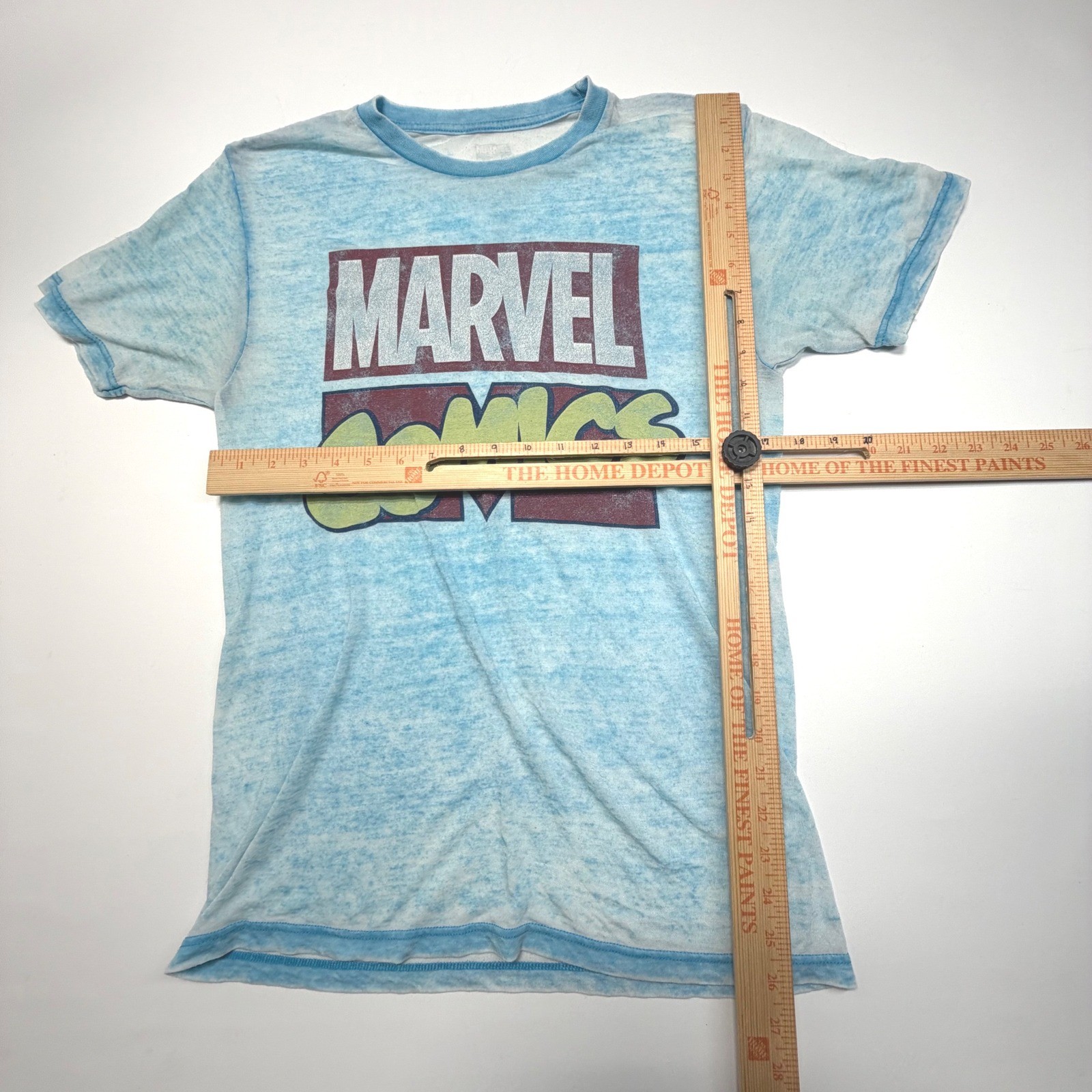 Marvel Comics Sheer Blue Vintage Wash Graphic Tee Men's Small gallery
