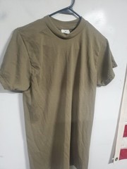 Small Tan Official AR 670-1 US Army Solid T-Shirt (100% Polyester