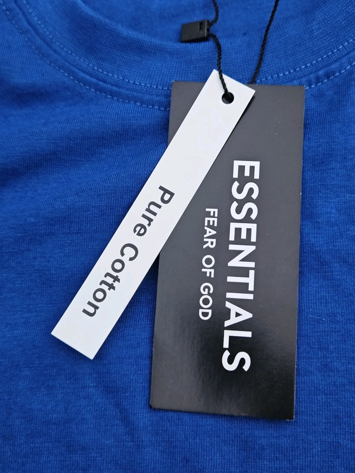 NWT Essentials Fear Of God T Shirt Mens Medium Blue Streetwear Punk Grunge gallery