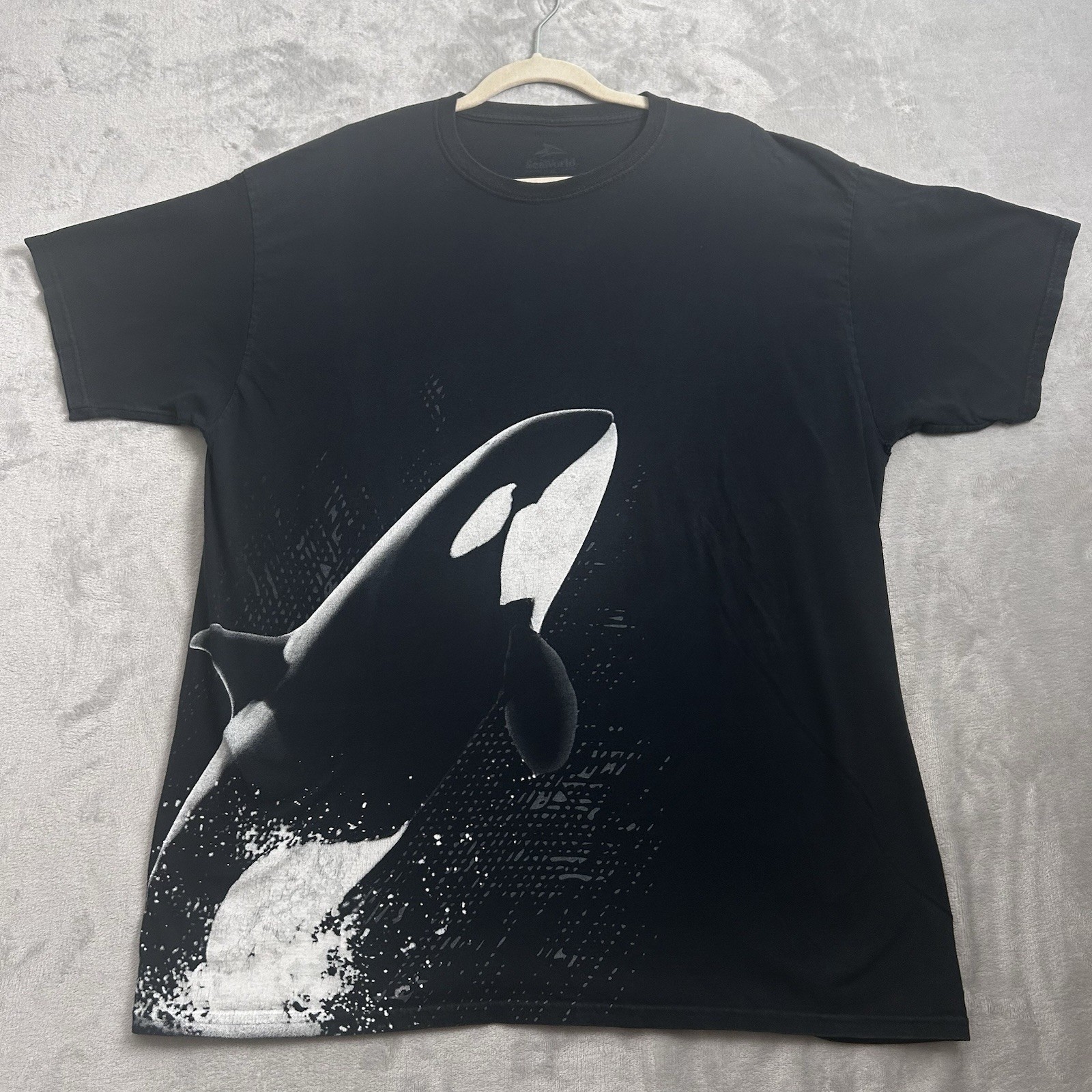 Vintage Sea World T Shirt Mens XL Front & Back Graphic Orca Killer Whale Shamu